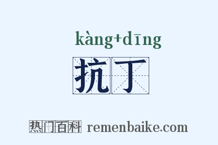 抗丁是什么意思的图片